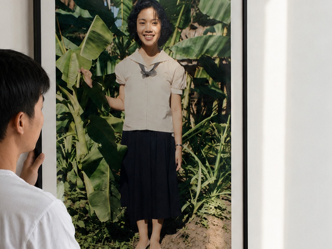ผลงานฟื้นฟูภาพใส่กรอบแขวนผนัง